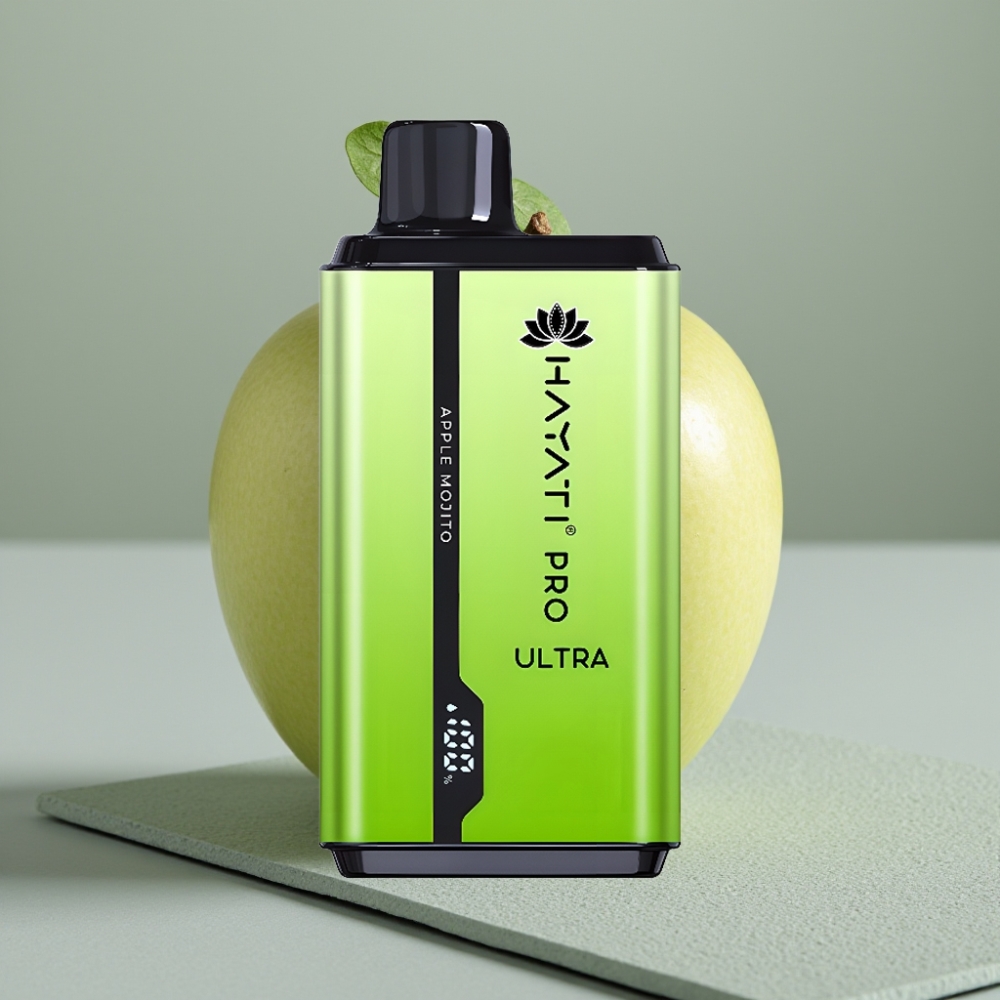 Hayati Pro Ultra 15000 Puffs 2×12ml 2% Maçã Mojito vape Portugal