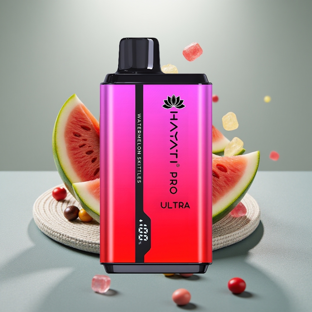 Hayati Pro Ultra 15000 Puffs 2×12ml 2% Melancia Skittles vape Portugal