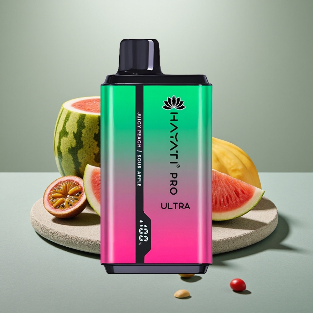 Hayati Pro Ultra 15000 Puffs 2×12ml 2% Morango Kiwi Maracujá vape Portugal
