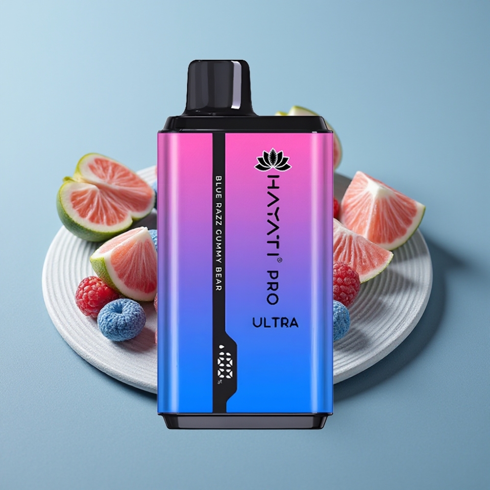 Hayati Pro Ultra 15000 Puffs 850mAh 24ml 2% Blue Razz Gummy Bear vape Portugal