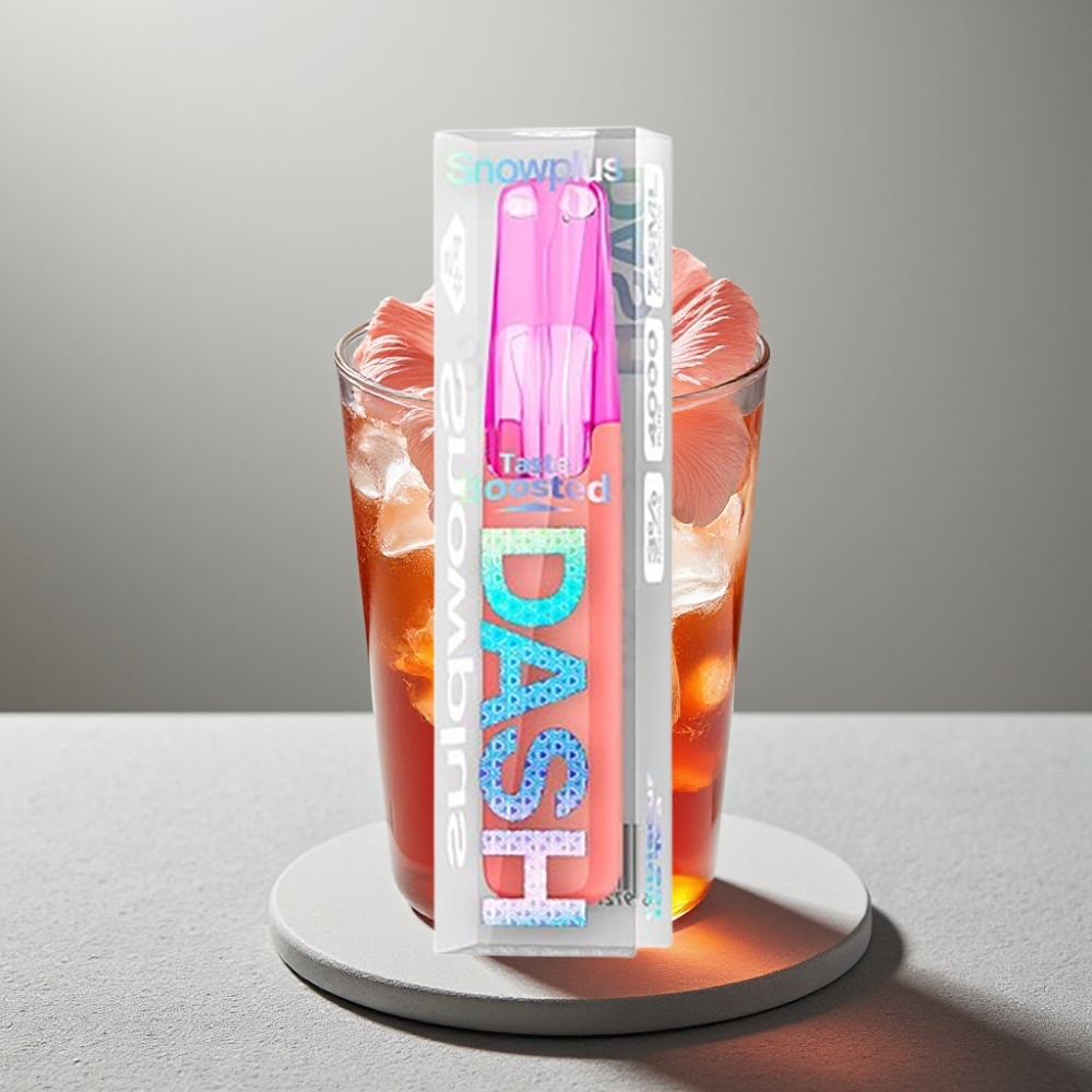Snowplus Dash 4000 Puffs Dispositivo Descartável Chá Gelado de Hibisco Cerâmico 7,5 ml