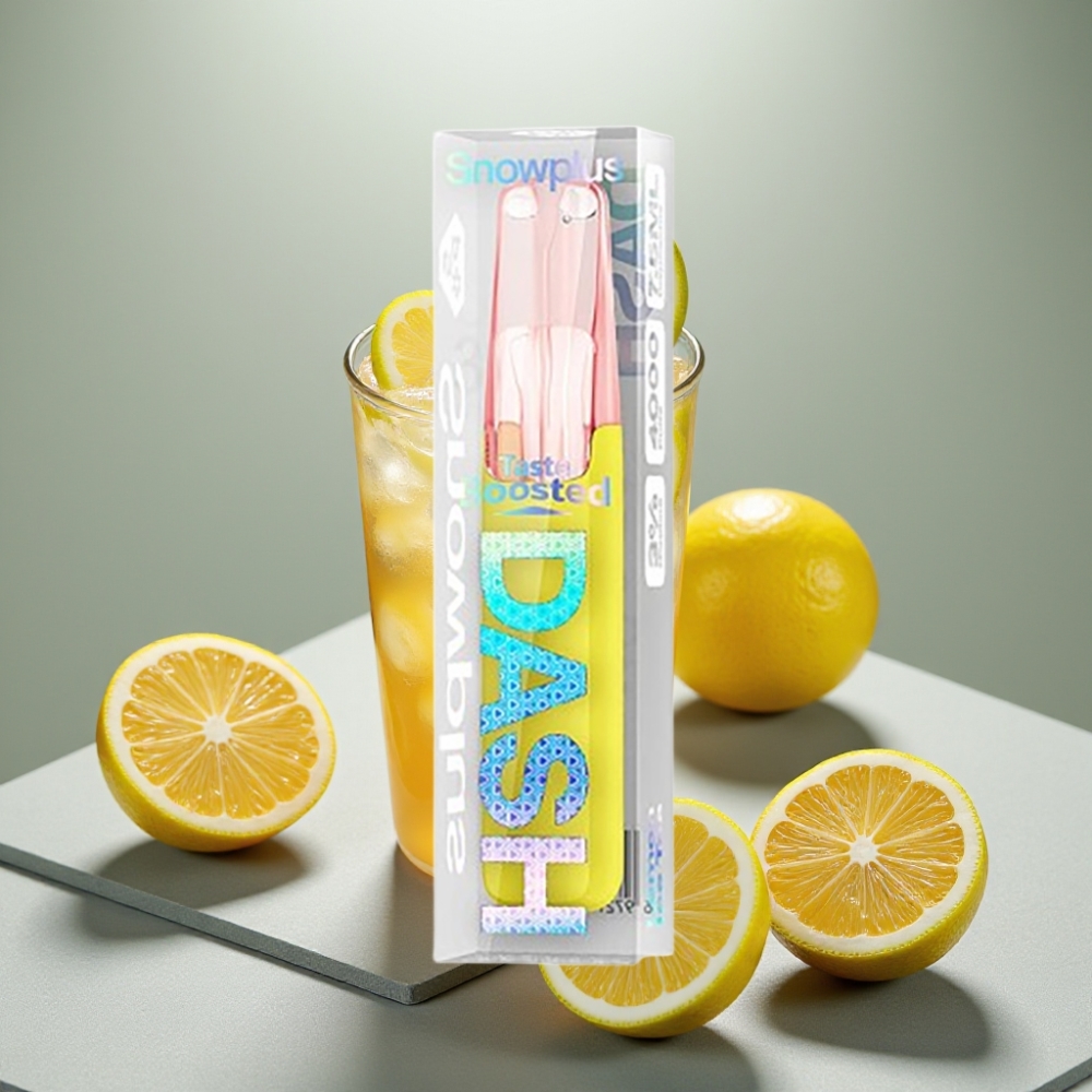 Snowplus Dash 4000 Puffs Dispositivo Descartável Chá Gelado de Limão Cerâmico 7,5 ml