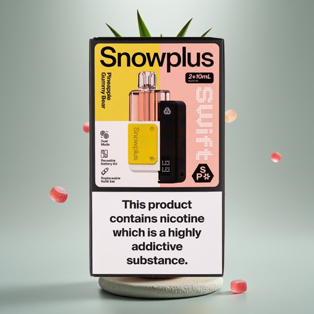 Snowplus Swift 5000 Puffs 1000mAh Dual Mesh 12ml 2% Nic Pineapple Gummy Bear