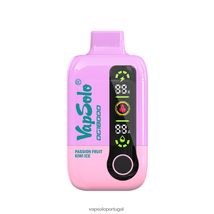 VapSolo DG18000 vaporizador descartável gelo de maracujá e kiwi V6082052 - Vapsolo Sabores