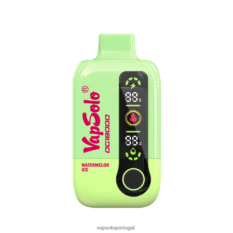 VapSolo DG18000 vaporizador descartável gelo de melancia V6082058 - Vapsolo Lisbon