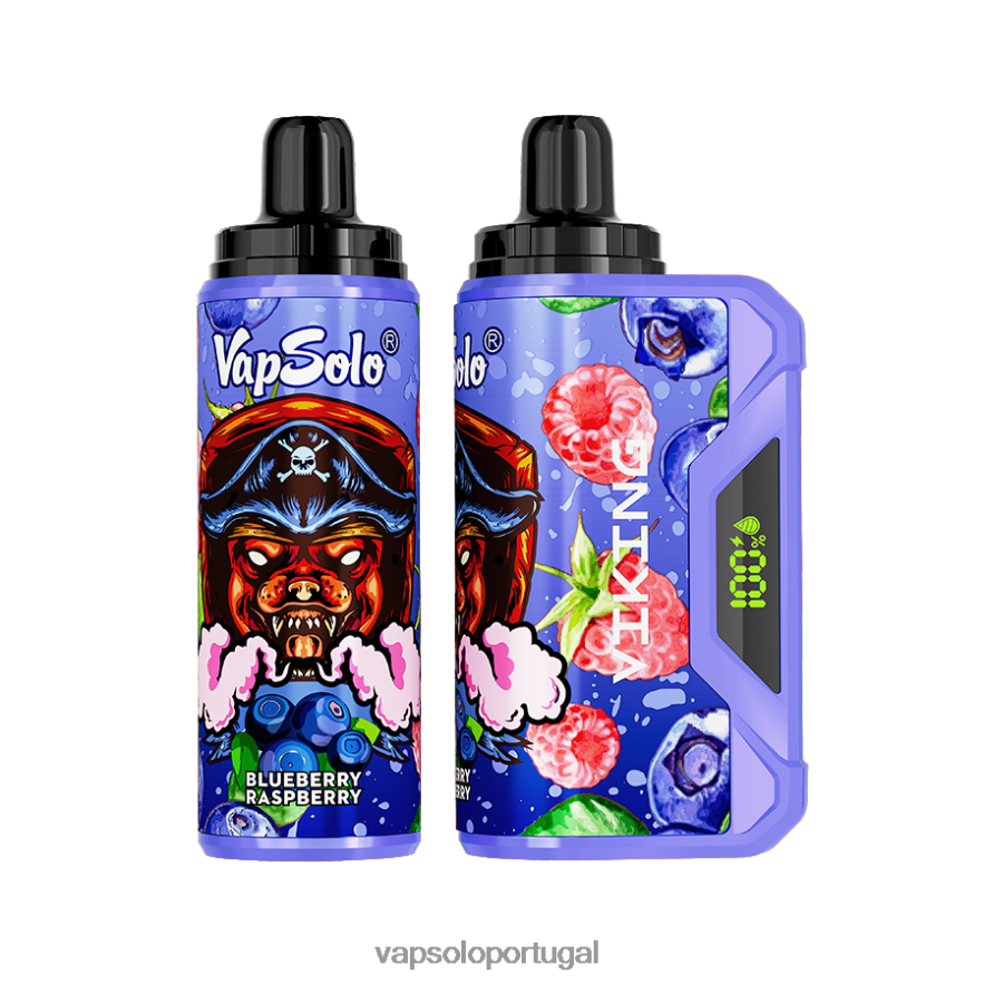 VapSolo VIKING vaporizador descartável framboesa mirtilo V6082038 - Vapsolo Review