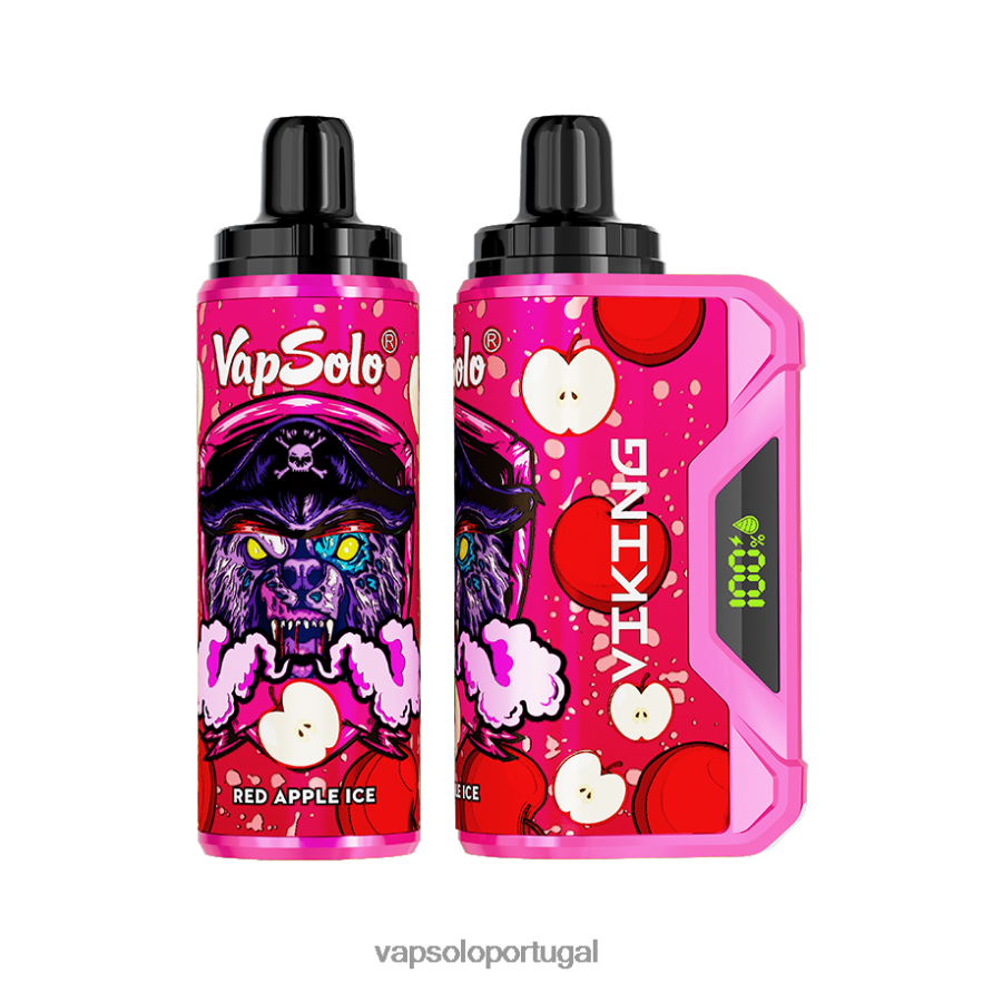 VapSolo VIKING vaporizador descartável gelo de maçã vermelha V6082042 - Vapsolo Lisbon