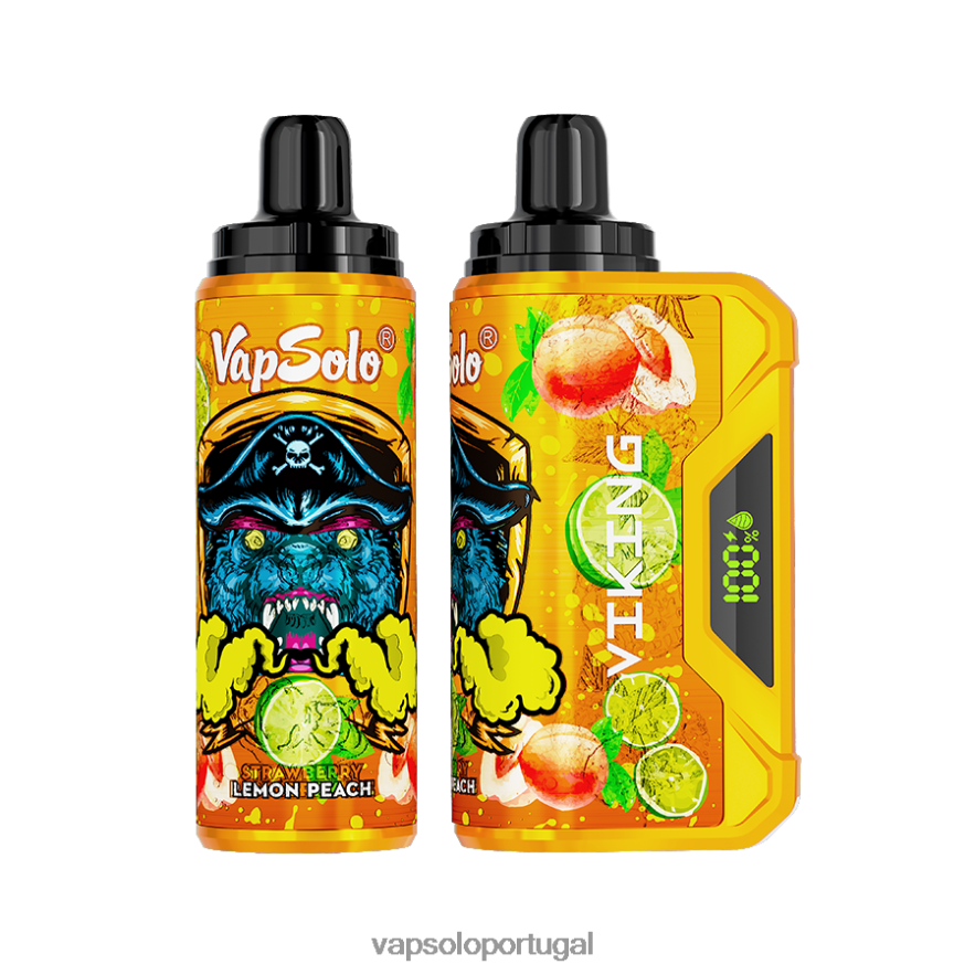 VapSolo VIKING vaporizador descartável pêssego limão V6082041 - Vapsolo Portugal